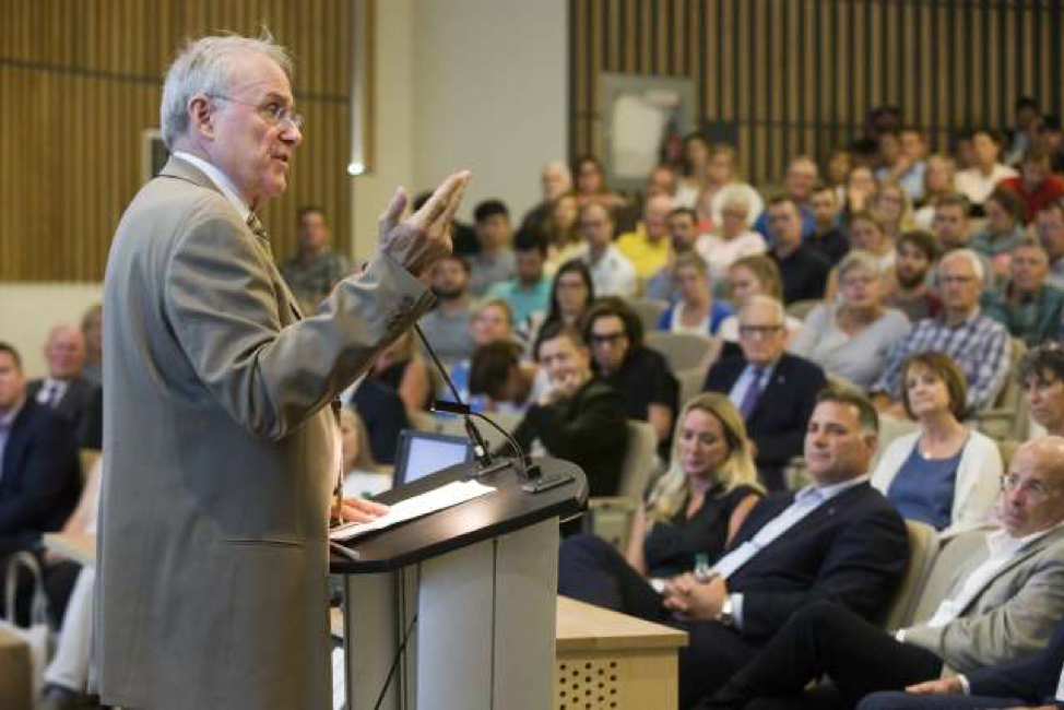 Ken Dryden at the See the Line concussion symposium